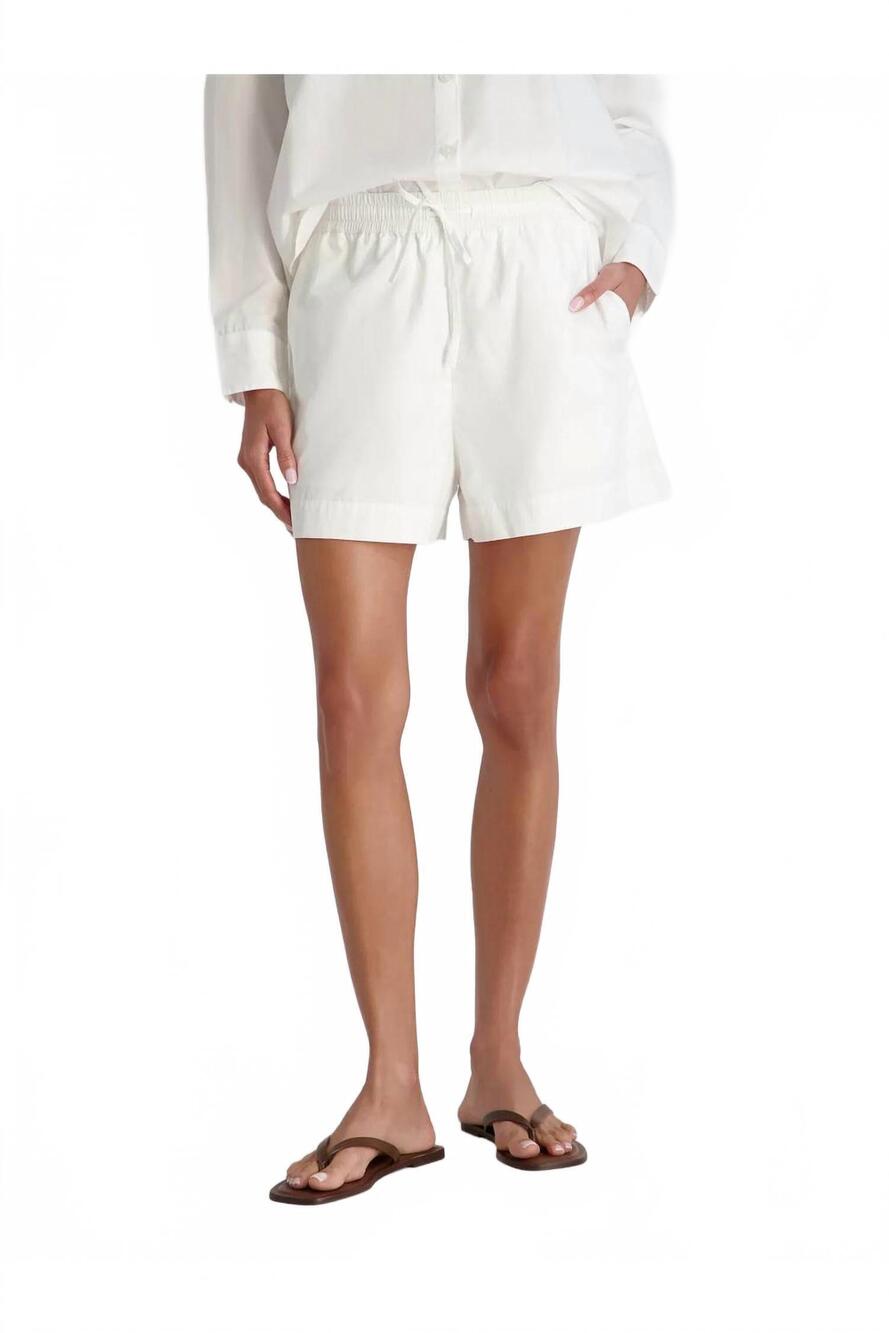 NEW FRENCH CONNECTION rhodes pull-on shorts in white